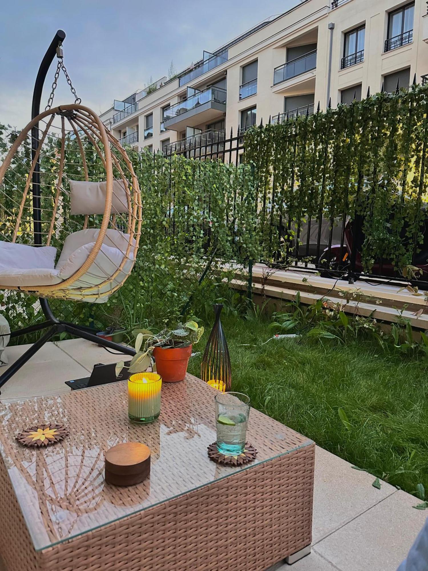 Cosy Summer Stay In Boho Style Apartment - 8 Mins From Paris Center - Garden And Underground Parking Clamart Luaran gambar