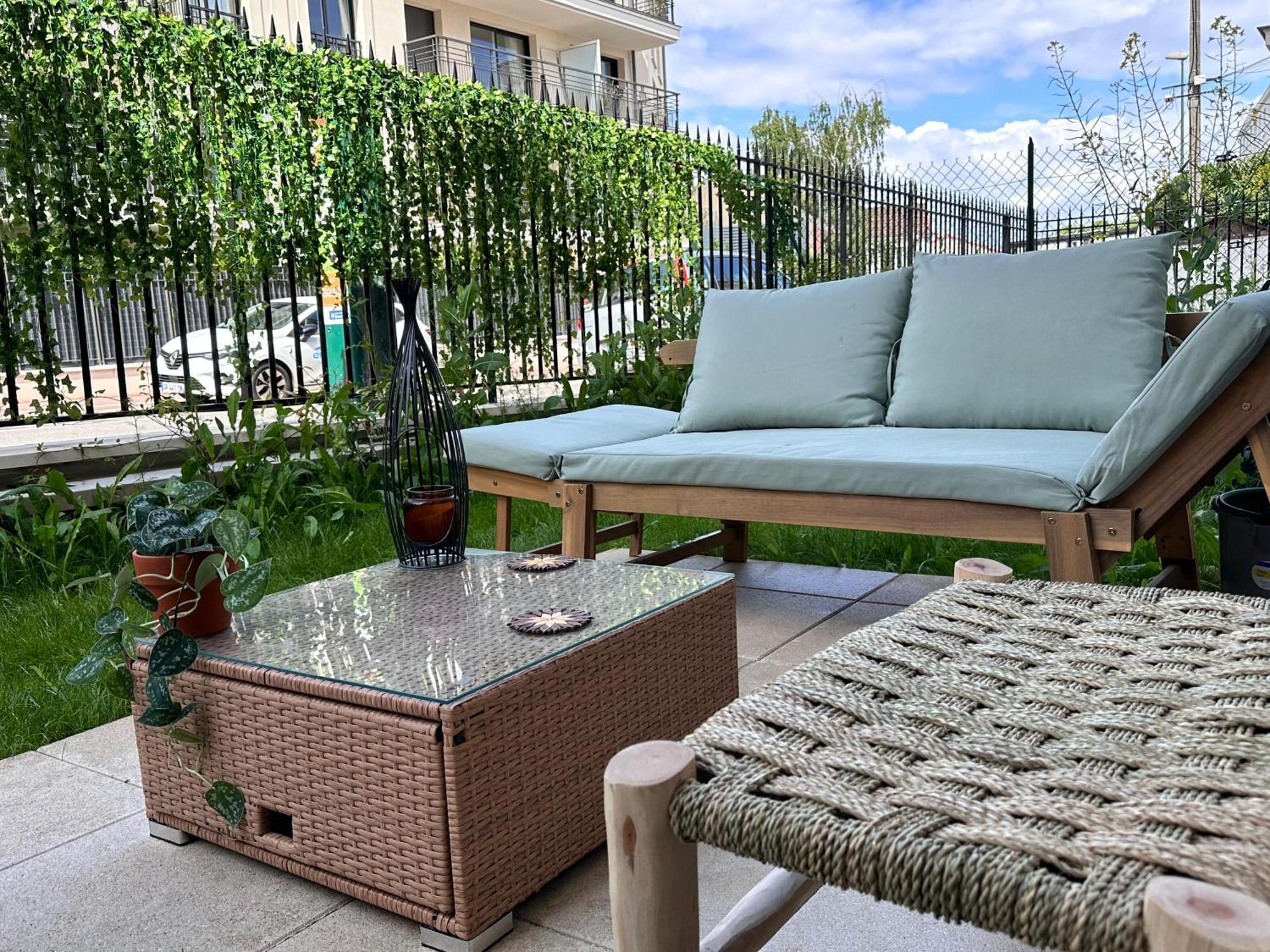 Cosy Summer Stay In Boho Style Apartment - 8 Mins From Paris Center - Garden And Underground Parking Clamart Luaran gambar